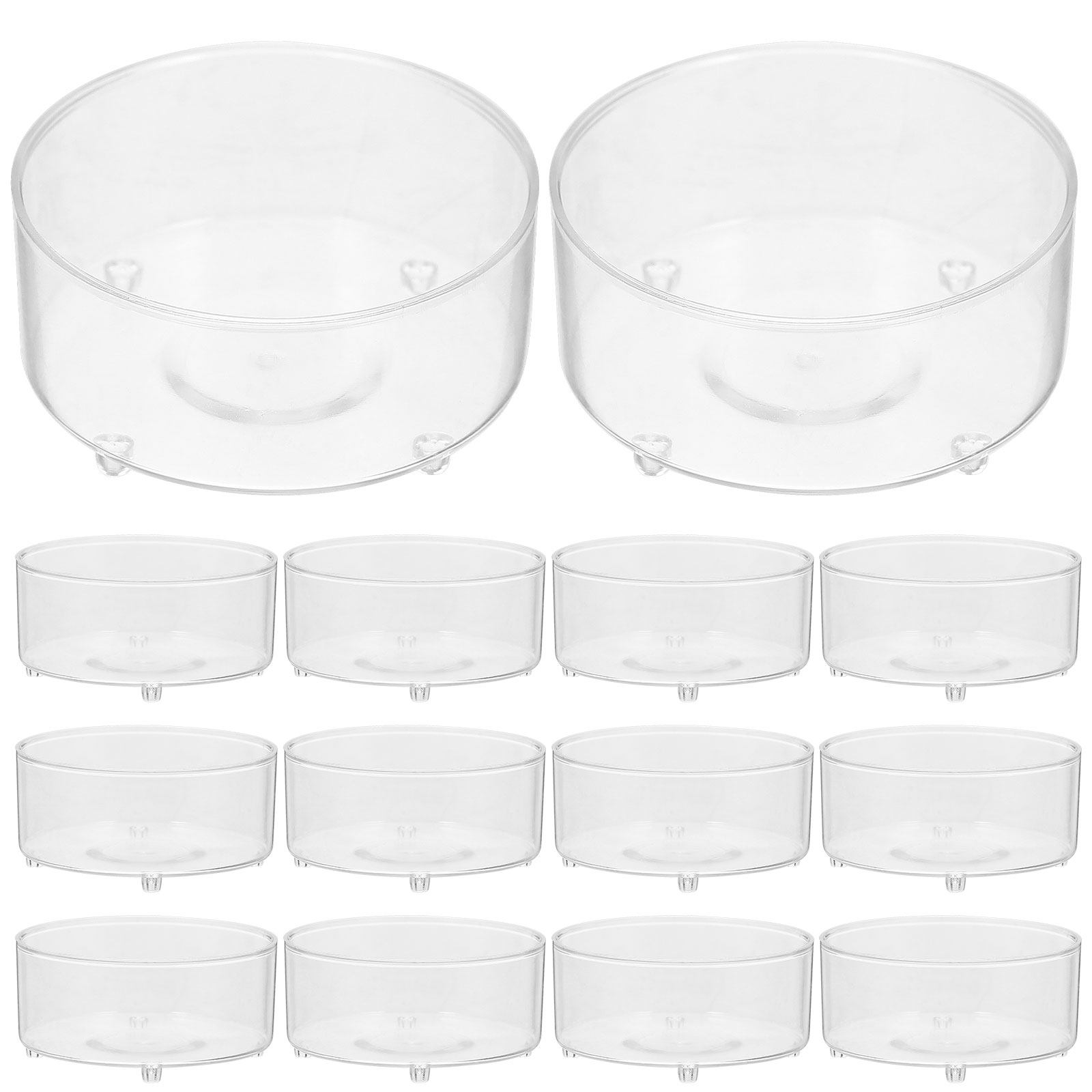 Candle Making Supplies - 티라이트 캔들용 플라스틱 컵 50개, 투명