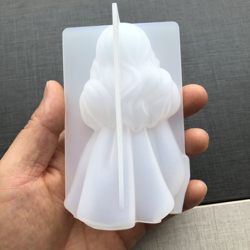 3D 귀여운 공주 실리콘 양초 금형 천사 소녀 비누 수 - Candle Making Process 리뷰 및 가격