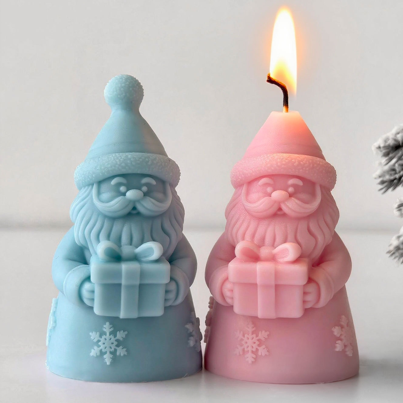 산타 클로스 선물 상자 실리콘 몰드 수제 아로마 촛불  - Candle Making With Beeswax 리뷰 및 가격