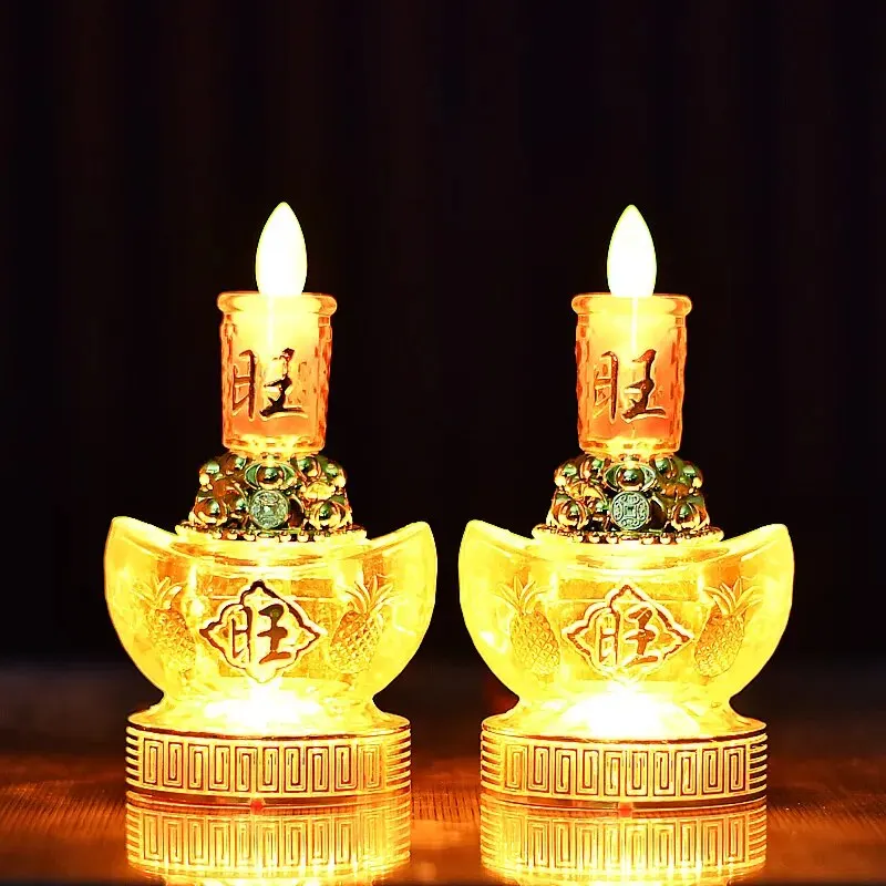 2개 LED 시뮬레이션 불꽃 촛불 램프 불교 전기 조명 - Candle Making Uk 리뷰 및 가격