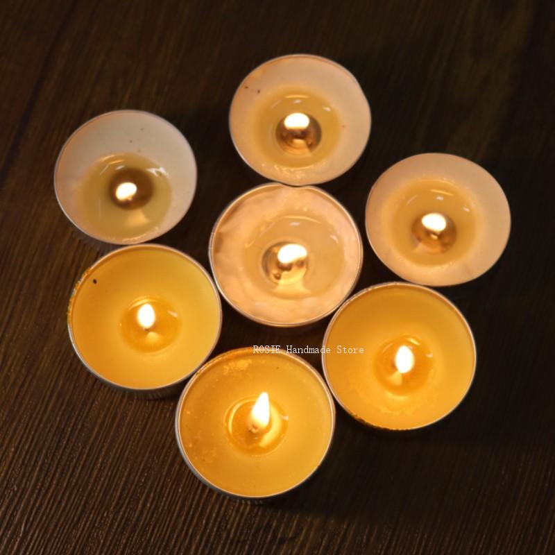 100 심지 100 스티커 포함 빈 차 왁스 원형 알루 - Candle Making With Beeswax 리뷰 및 가격