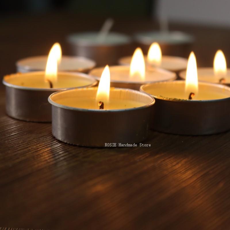 100 심지 100 스티커 포함 빈 차 왁스 원형 알루 - Candle Making With Beeswax 리뷰 및 가격