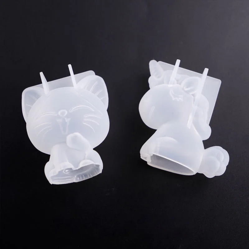 3D 기하학 실리콘 유니콘 고양이 사슴 곰 금형 비누  - Candle Making Process 리뷰 및 가격