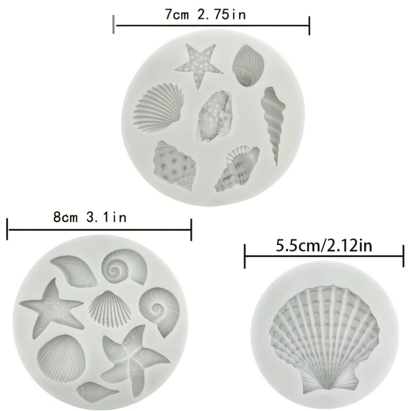 3개/세트, 쉘 몰드 세트, 불규칙한 모양, 폴리머 클 - Candle Making Kits 리뷰 및 가격