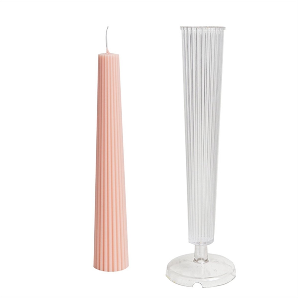 *ABAB 스트라이프 롱 폴 컬럼 아로마테라피 캔들 몰 - Candle Making Kits 리뷰 및 가격