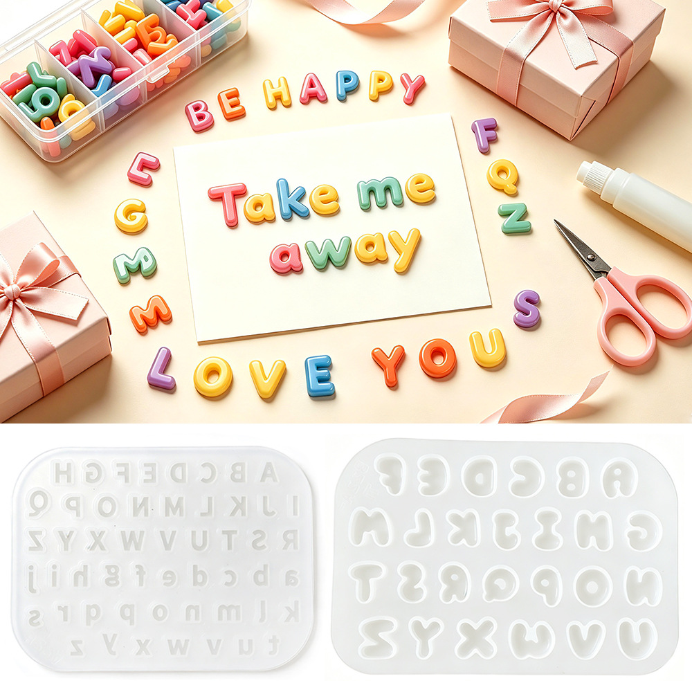 2개 미니 레터 실리콘 몰드 귀여운 미니 알파벳 A-Z - Candle Making Kits 리뷰 및 가격