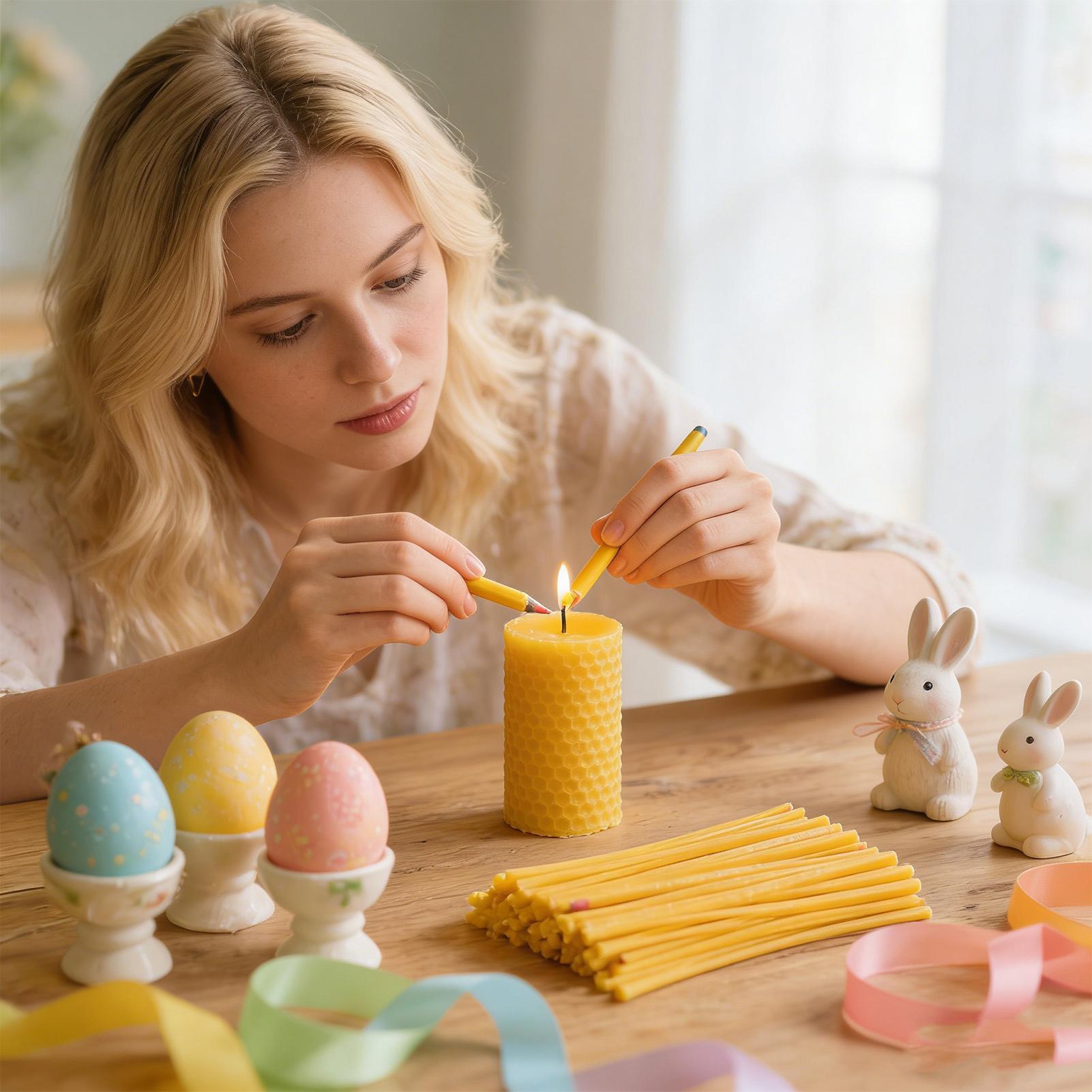 계란 장식용 밀랍 스틱 120개 부활절 미술 용품 캔들 - Candle Making With Beeswax 리뷰 및 가격